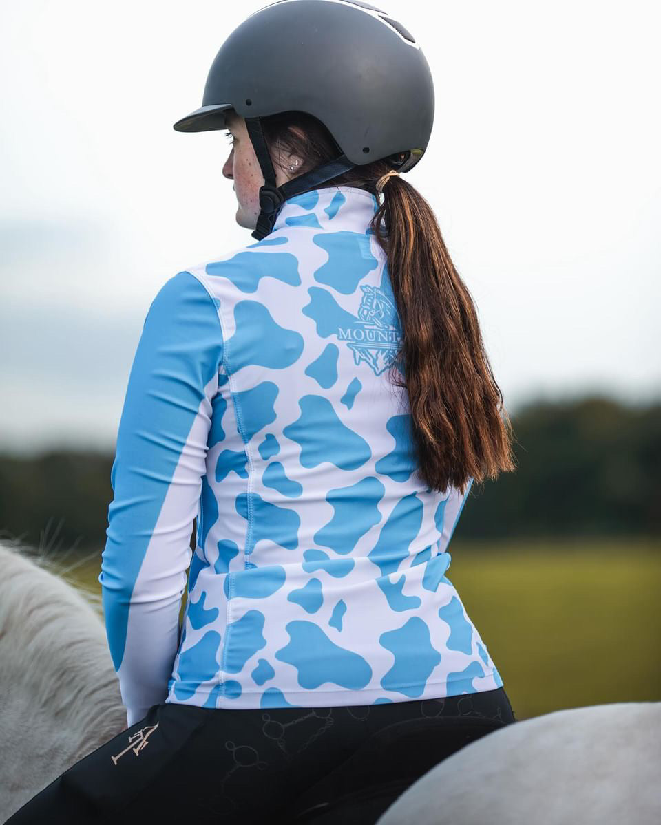 Bubble Gum Cow Print Baselayer image 2