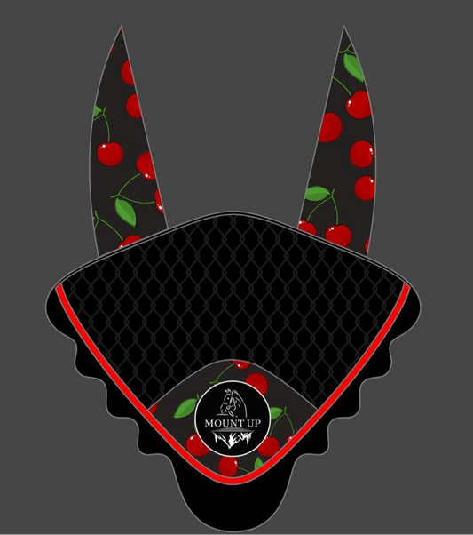 *Pre Order* Cherry Glacé Ear Bonnet