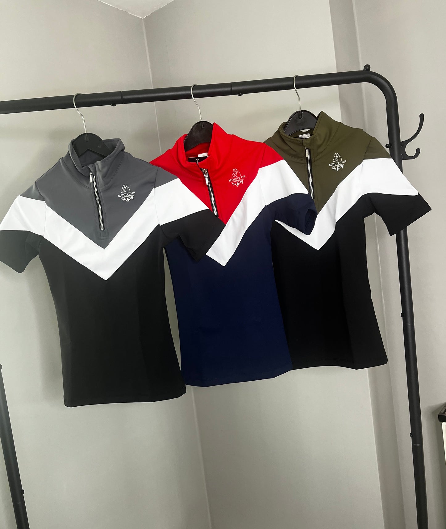 *KIDS* Elizabeth Black/White/Grey Short Sleeve Baselayer image 2