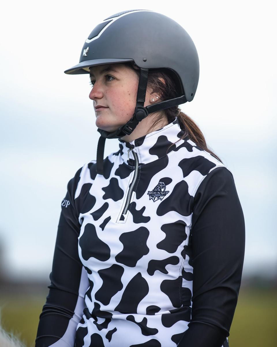 Liqourice Cow Print Baselayer image 0