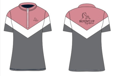 PRE ORDER *Pink/Grey/White* Elizabeth Short Sleeve Baselayer