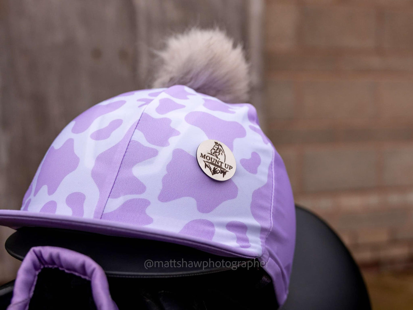 Parma Violets Cow print Hat Silk image 0