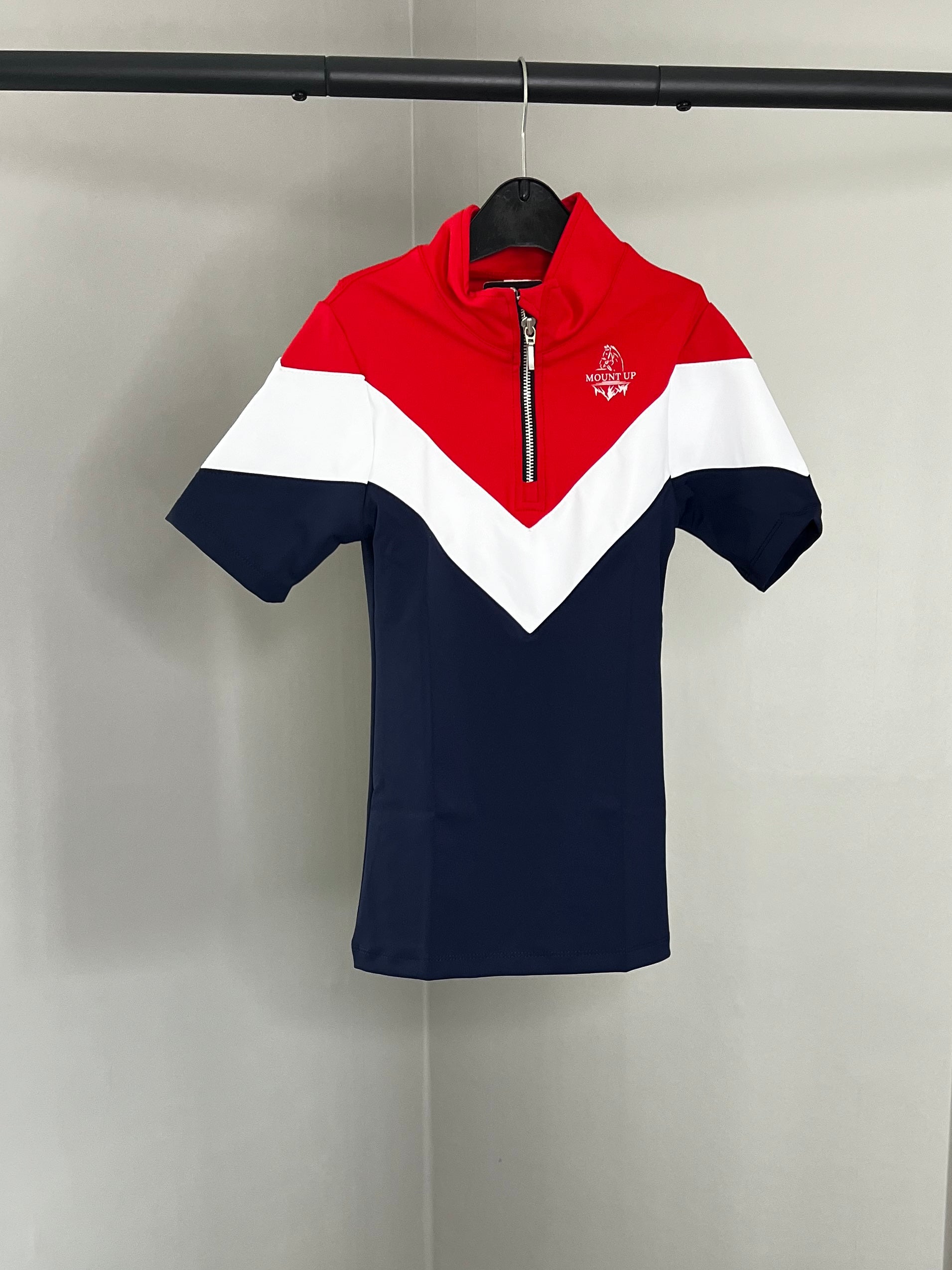 *KIDS* Elizabeth Navy/White/Red Short Sleeve Baselayer image 0