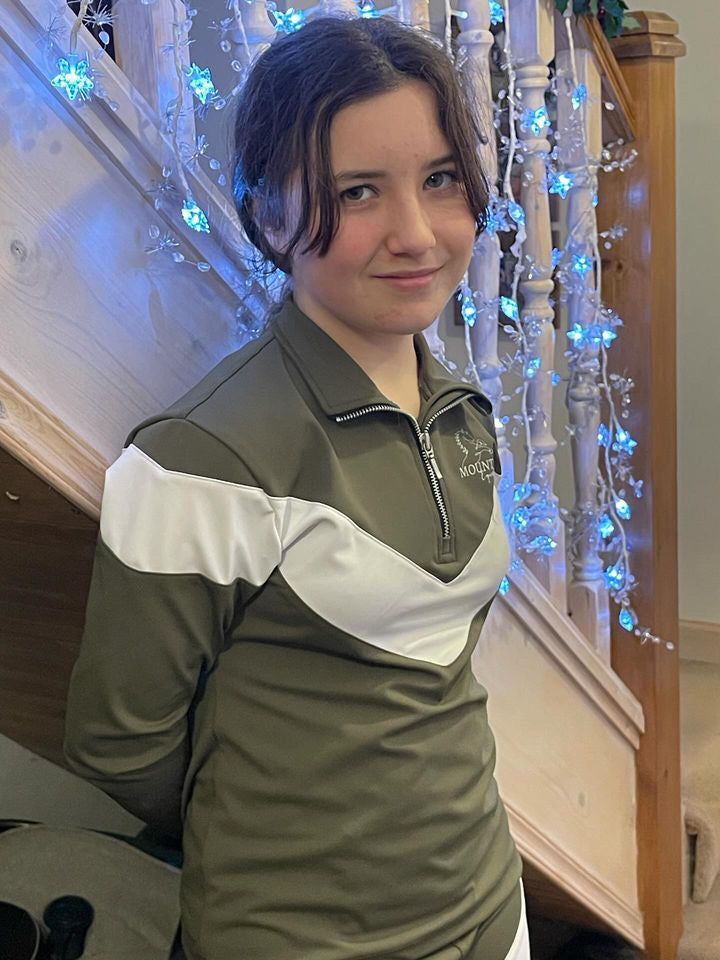 *Olive/White* Elizabeth Baselayer image 0