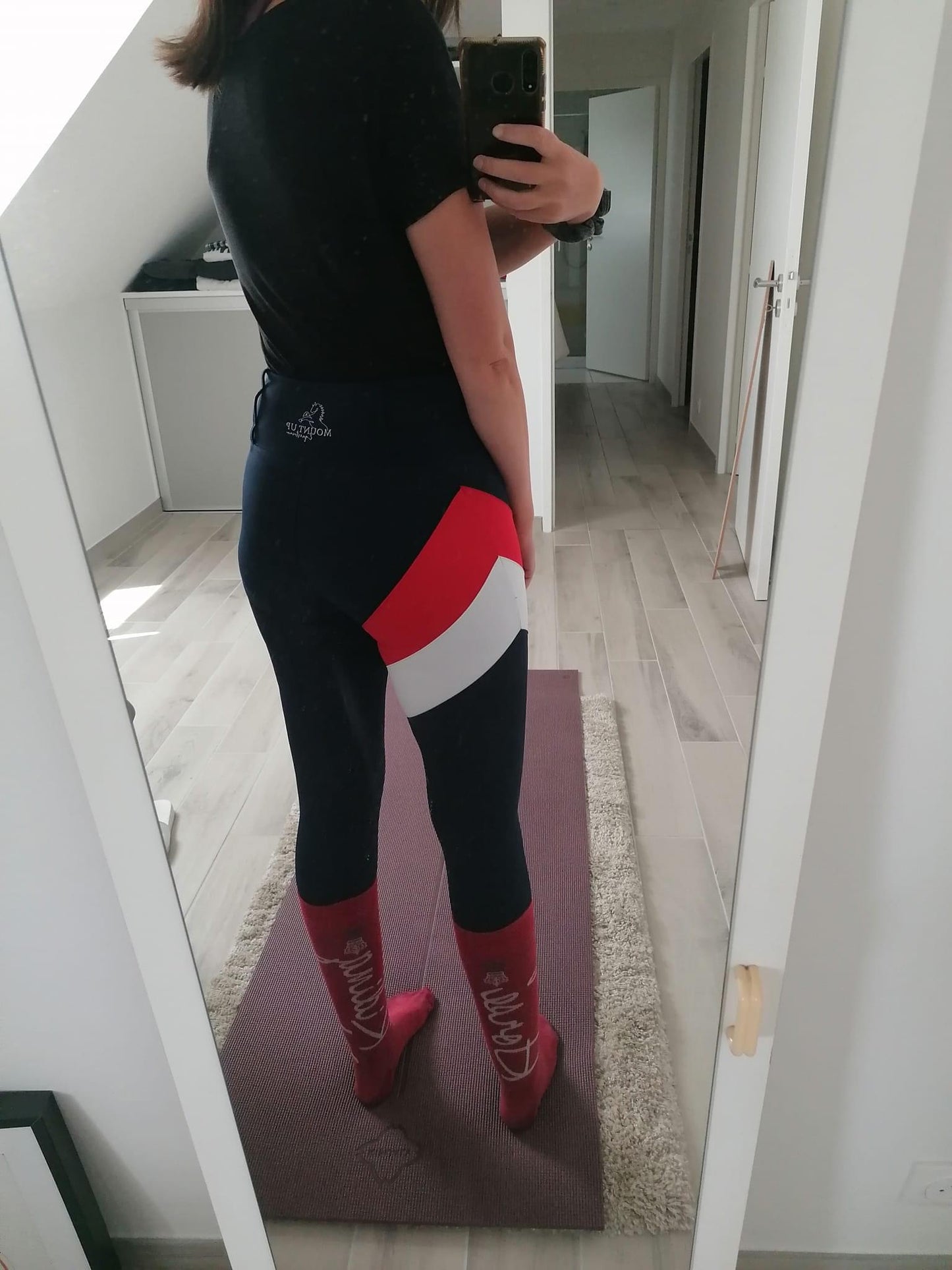 *Navy/Red/White* Elizabeth Riding Leggings image 3