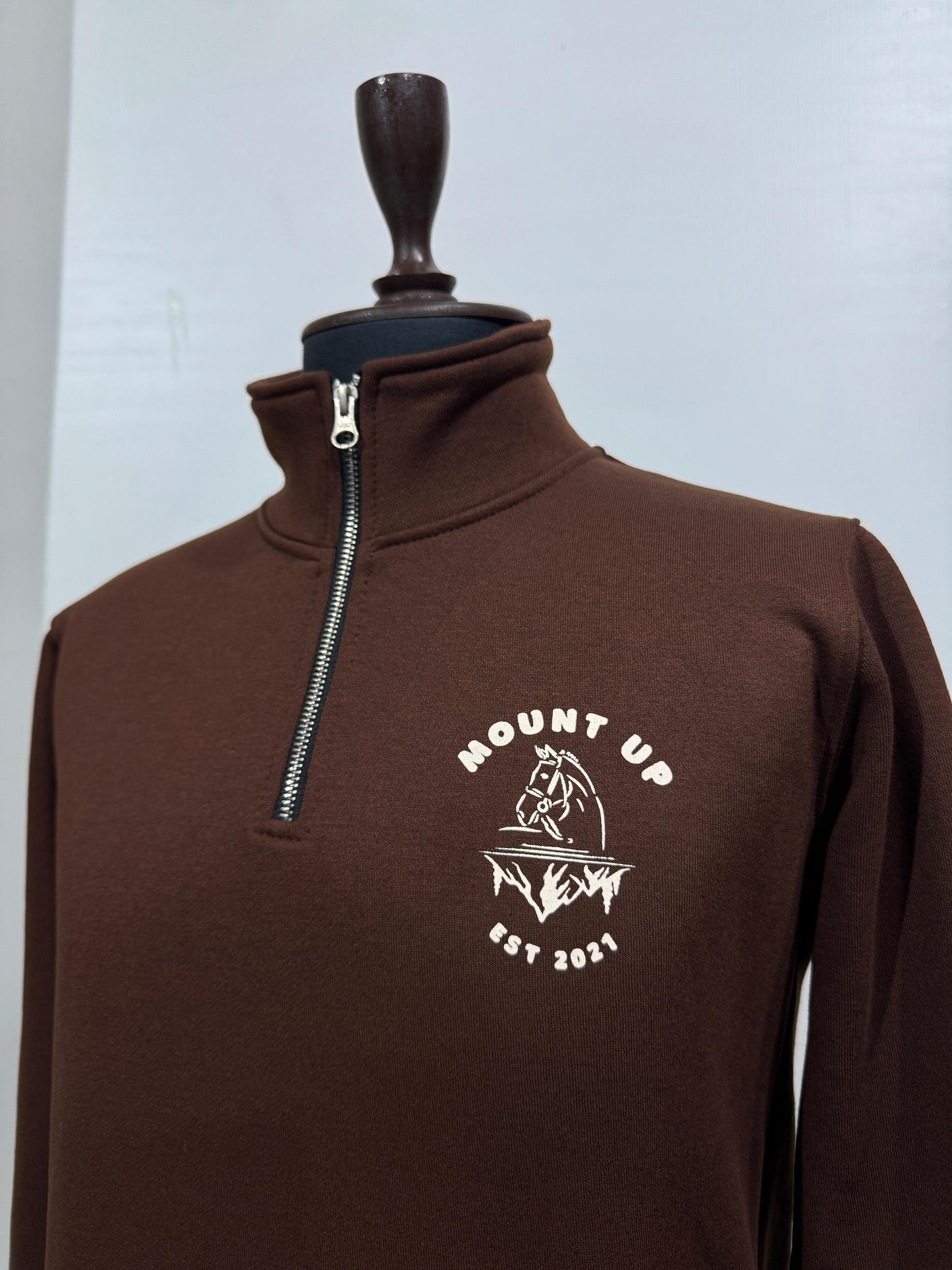 365 Mocha 1/4 Zip Jumper
