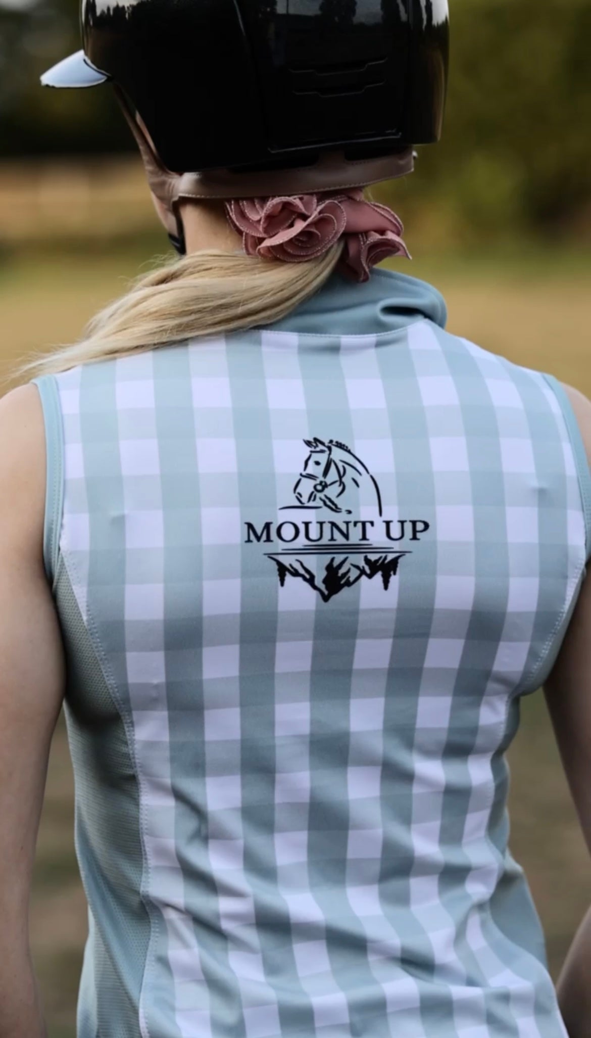 Gingham Peppermint technical base layer