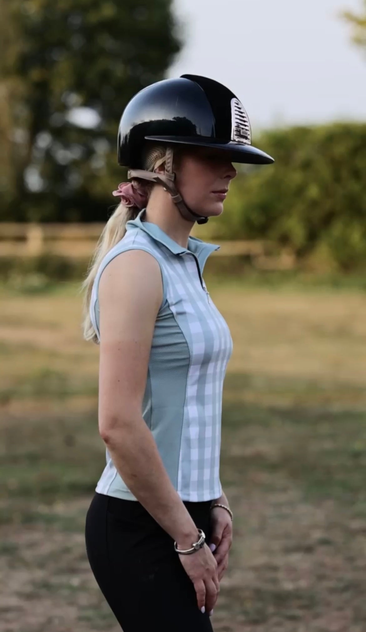 Gingham Peppermint technical base layer
