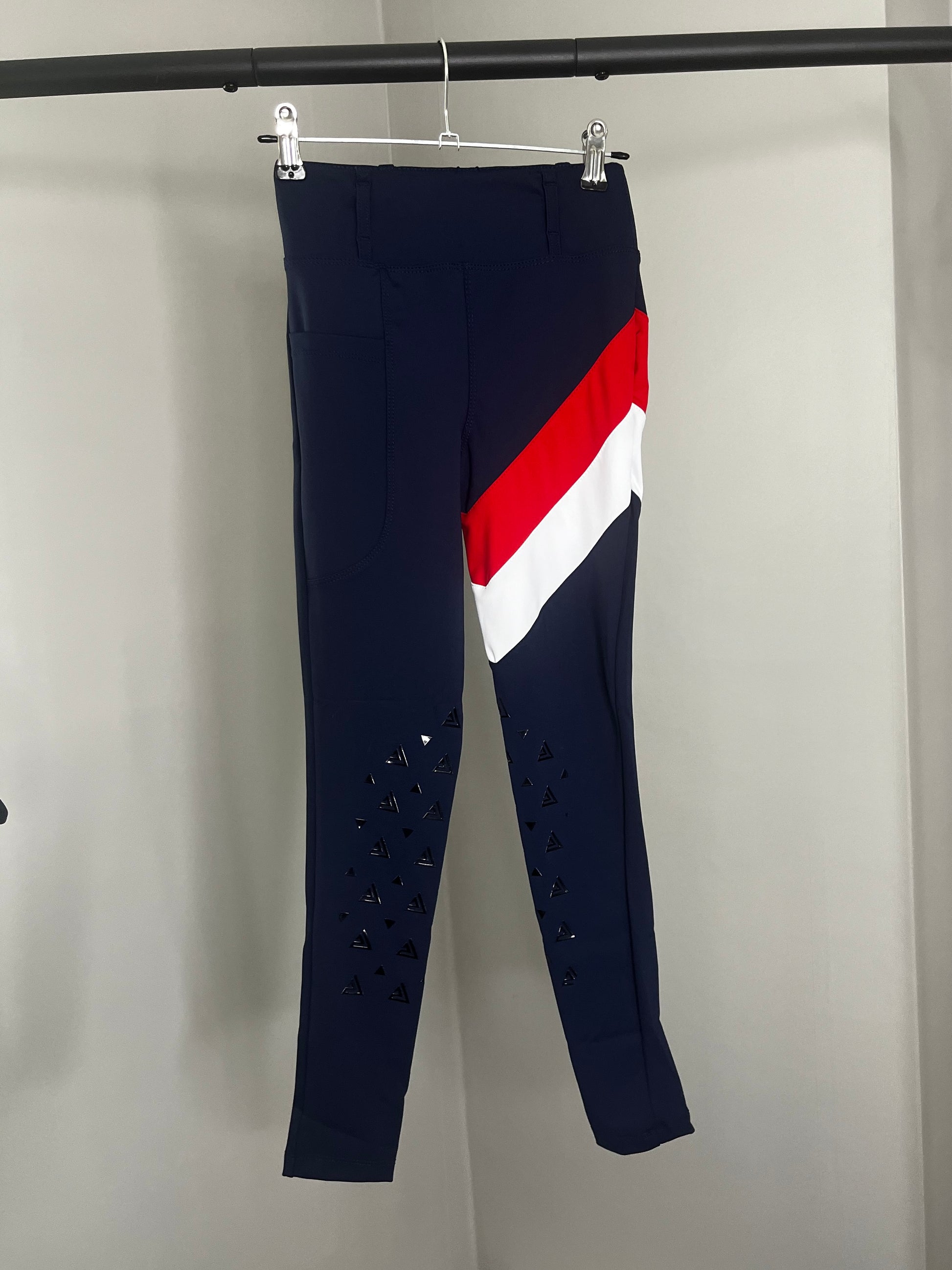 *KIDS* Elizabeth Navy/White/Red Riding Leggings image 0