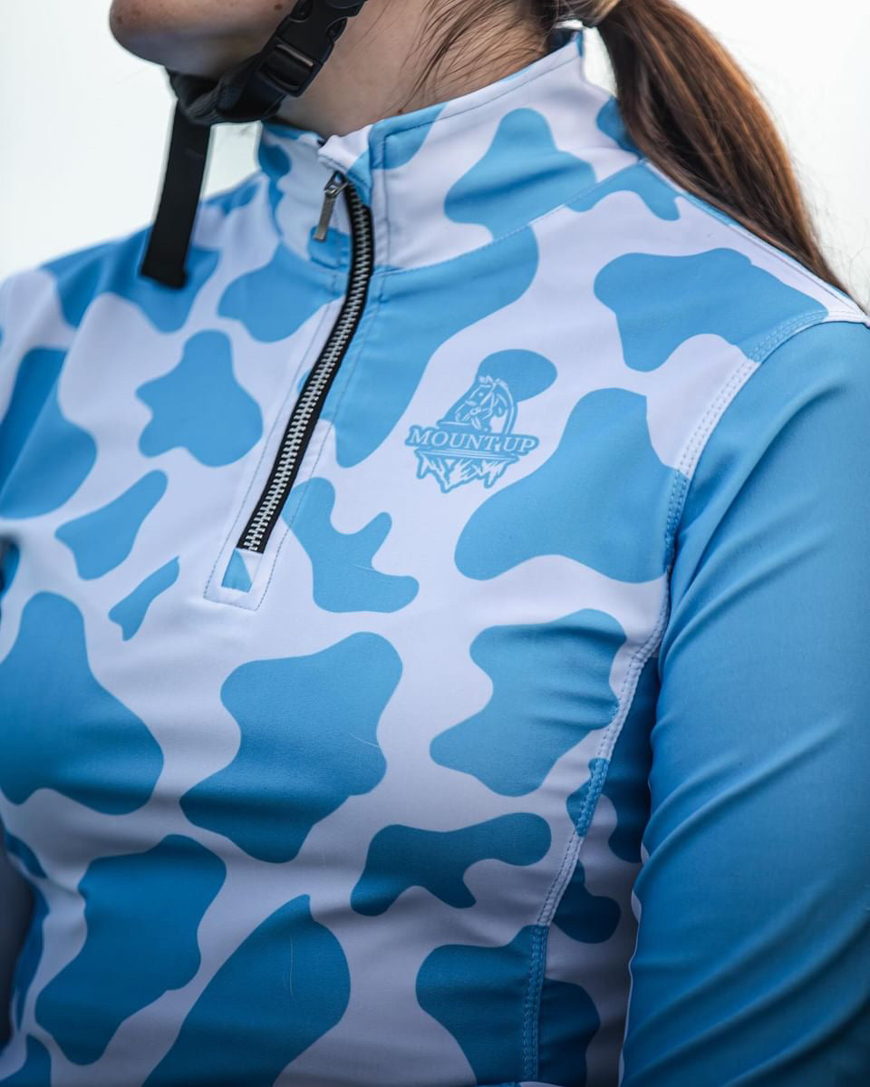 Bubble Gum Cow Print Baselayer image 3