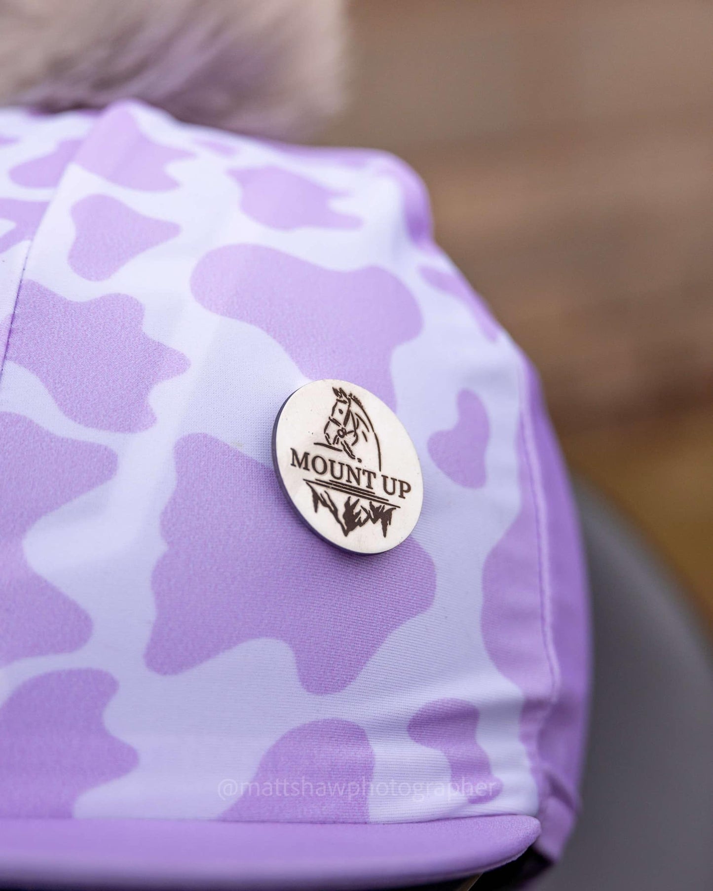 Parma Violets Cow print Hat Silk image 1