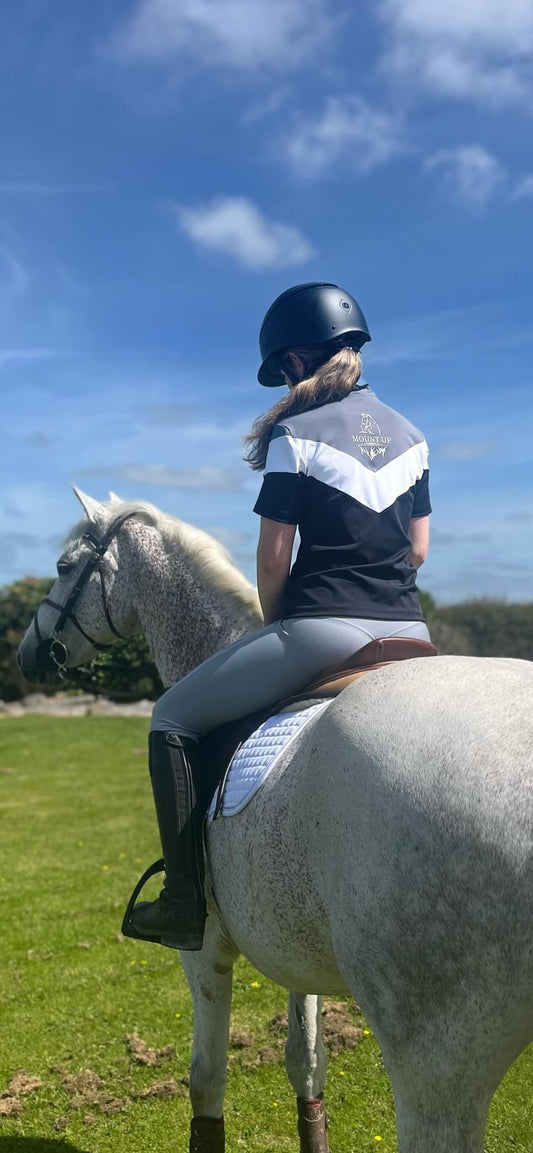 Elizabeth Black/White/Grey Short Sleeve Baselayer image 1