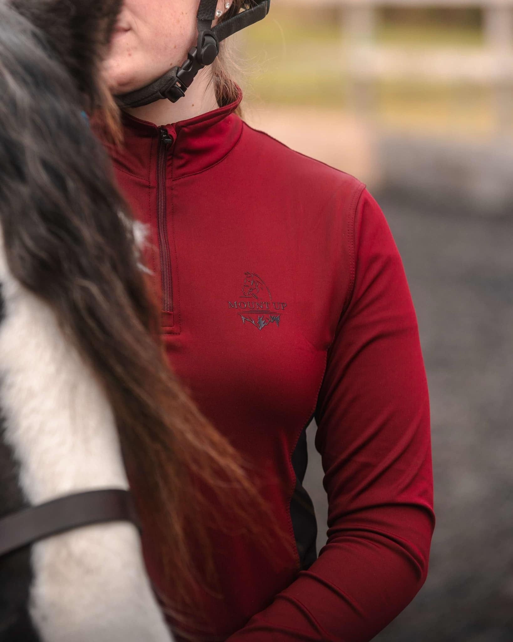 Burgundy Colour Block Baselayer image 1