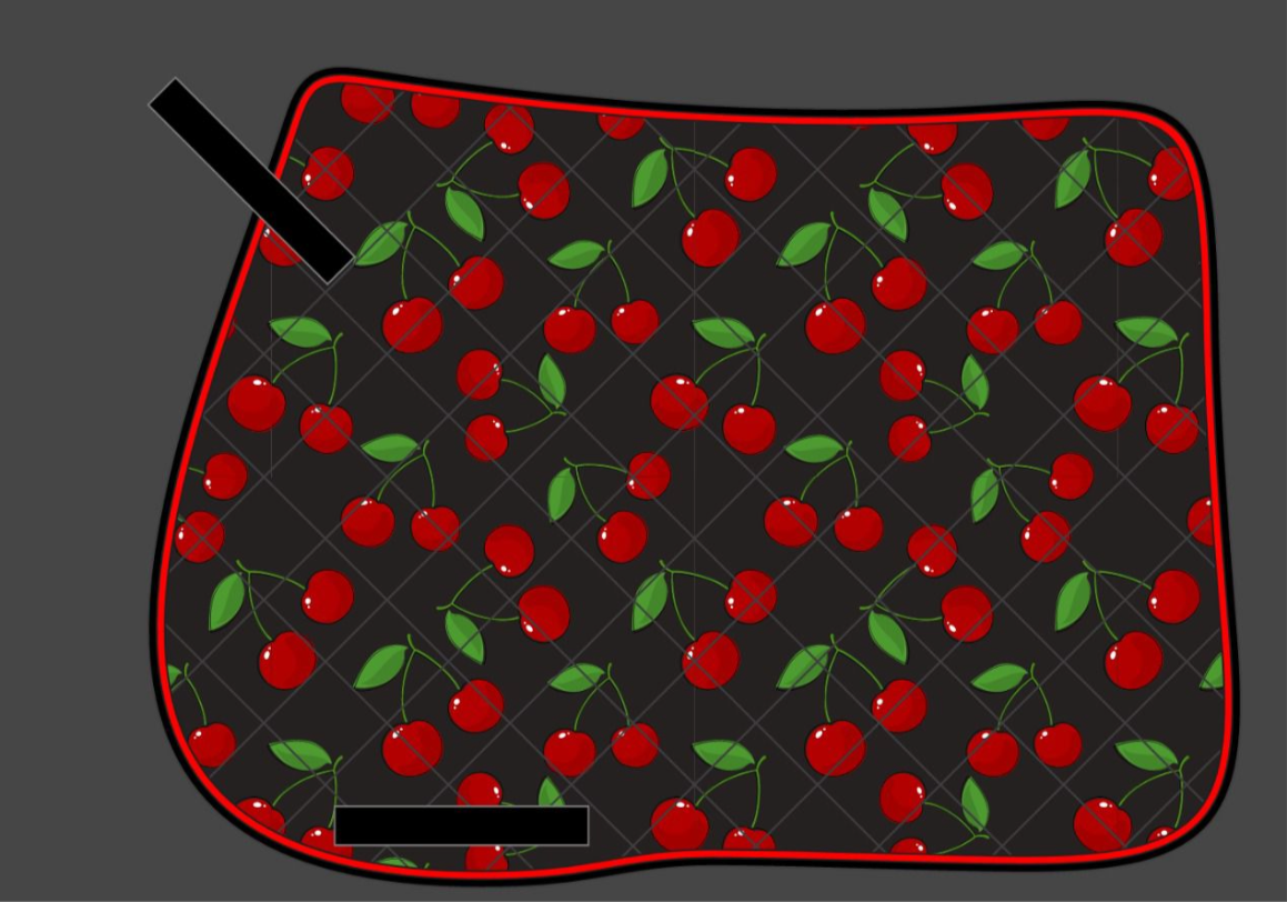 *Pre Order* Cherry Glacé Saddle Pad