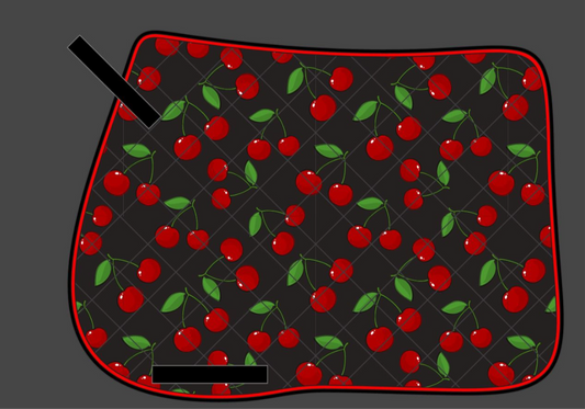 *Pre Order* Cherry Glacé Saddle Pad