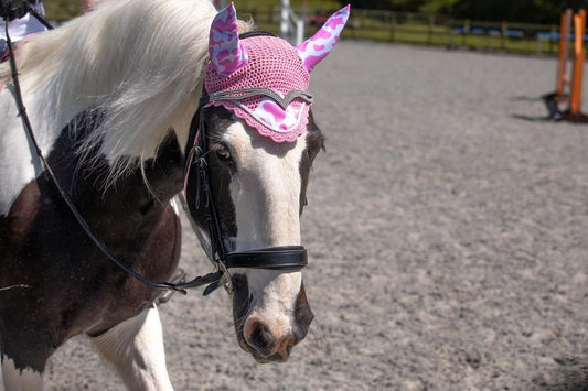 Cotton Candy Cow Print Saddle Pad and Ears image 4