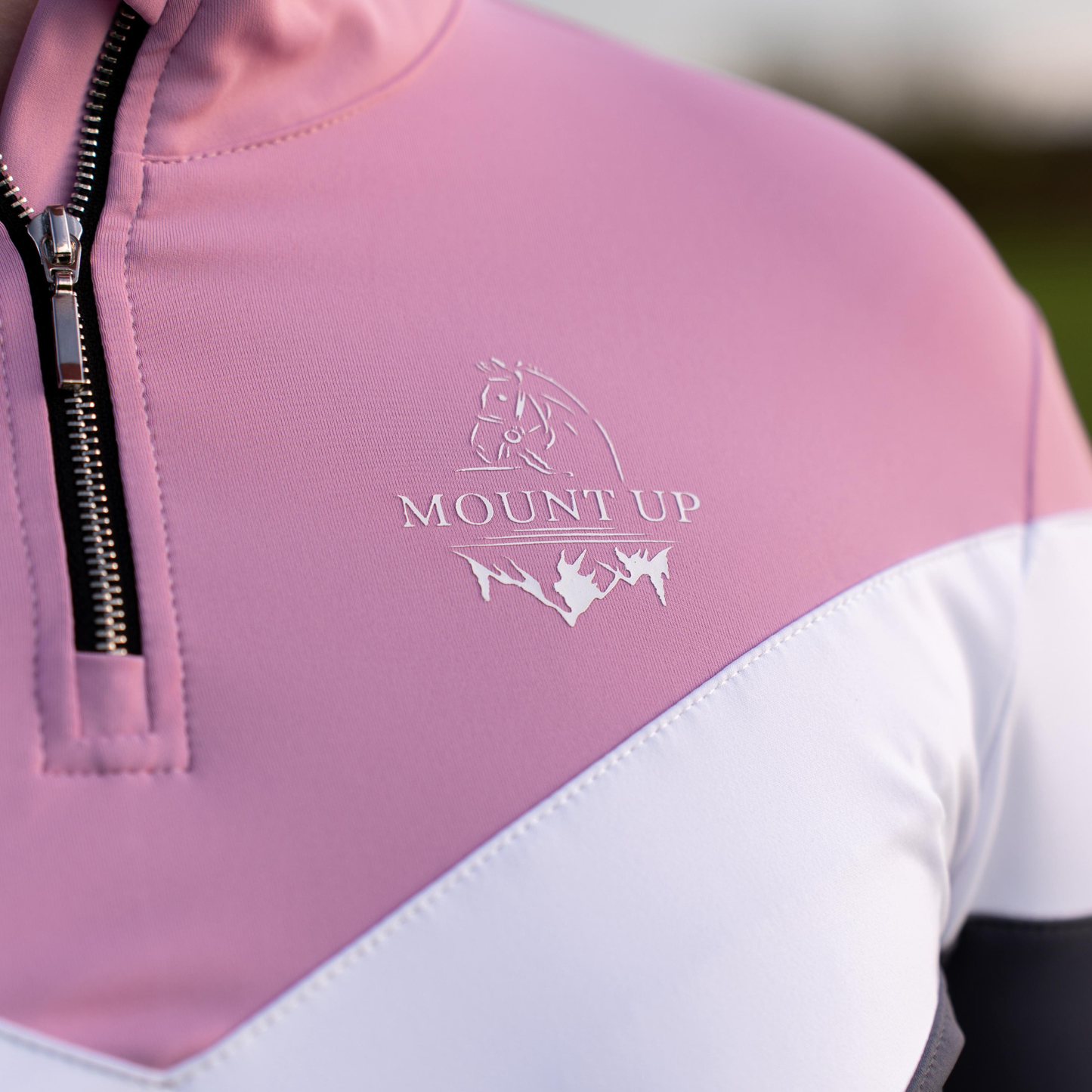 *Pink/Grey/White* Elizabeth Long Sleeve Baselayer