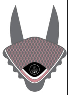 *Pre Order* Elizabeth Pink/Grey/White Ear Bonnet