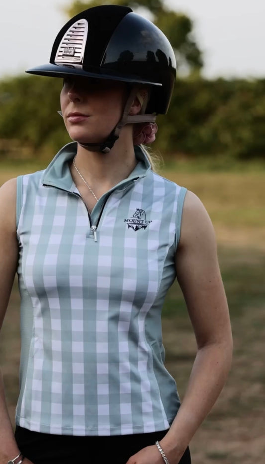 Gingham Peppermint technical base layer