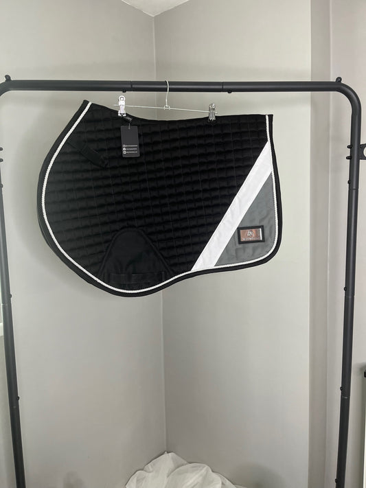 Elizabeth Black/White/Grey Saddle Pad and Ears image 1